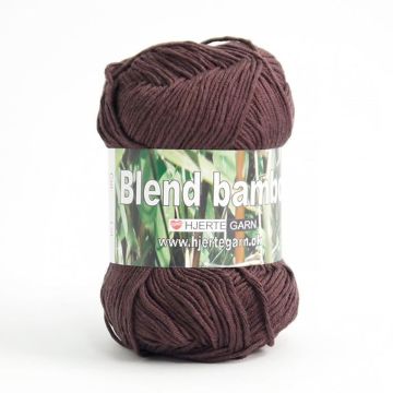 HJERTEGARN BLEND BAMBOO 50 G, 2500 TUMMANRUSKEA