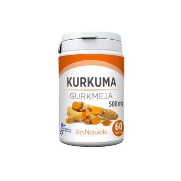 VIA NATURALE KURKUMA 500MG 60 KPL