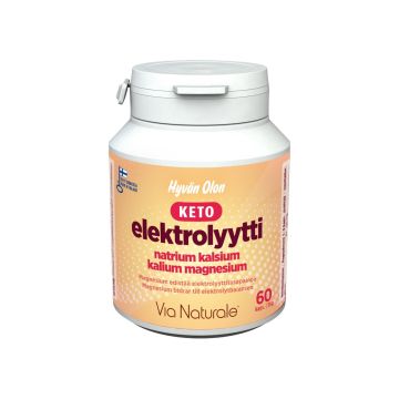 VIA NATURALE HYVÄN OLON KETO ELEKTROLYYTTI 60 KPL