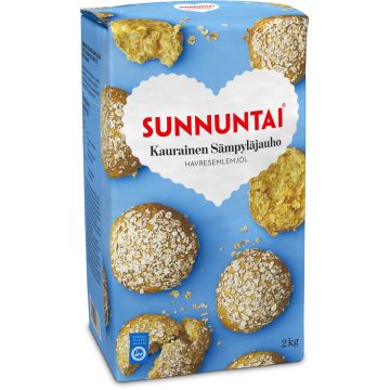 SUNNUNTAI KAURAINEN SÄMPYLÄJAUHO 2 2 KG