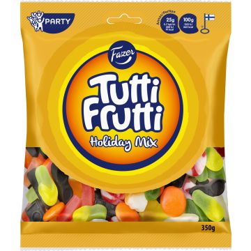 FAZER TUTTI FRUTTI HOLIDAY MIX 350 G