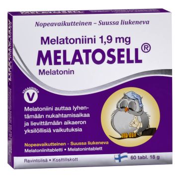 MELATOSELL MELATONIINI 1,9MG 60 KPL