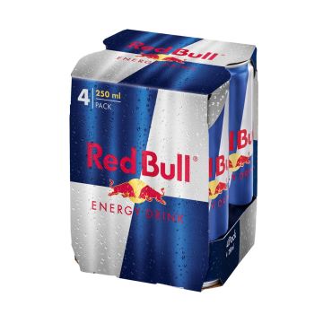 RED BULL ENERGY DRINK 0,25 TLK 4-PACK 1 L