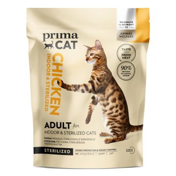 PRIMACAT TÄYSRAVINTO KANA STERILOIDUILLE AIK.KISSOILLE 1,4 KG