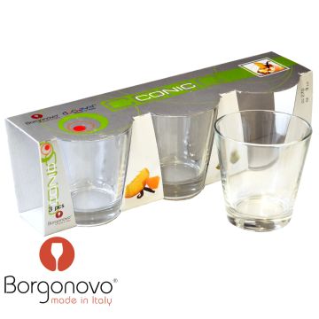 BORGONOVO CONIC JUOMALASI 27CL 3KPL