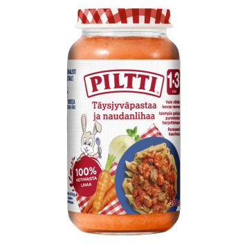 PILTTI TÄYSJYVÄPASTAA JA NAUDANLIHAA ILLAN TULLEN 15KK 250 G