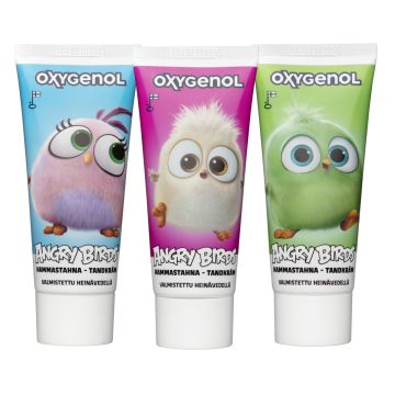 OXYGENOL ANGRY BIRDS VADELMA 6+ HAMMASTAHNA 50 ML