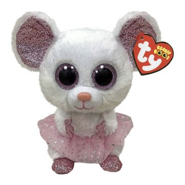 TY NINA - WHITE BALLERINA MOUSE REG