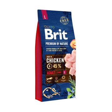 BRIT PREMIUM BY NATURE ADULT L CHICKEN 15 KG