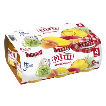 PILTTI AURINKOINEN KUUTOSET 6-PACK 750 G