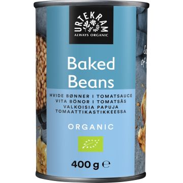 URTEKRAM BAKED BEANS TOMAATTI- KASTIKE LUOMU 400 G