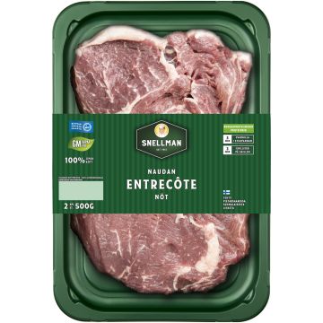 SNELLMAN NAUDAN ENTRECOTE 2KPL 500 G