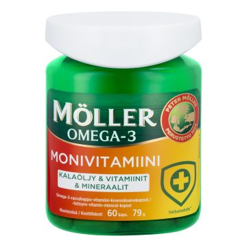 MÖLLER OMEGA-3 MONIVITAMIINI 60 KPL