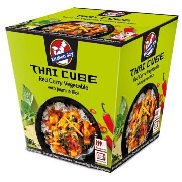 KITCHEN JOY THAI-CUBE PUNAINEN CURRY-KASVIS-RIISI 370 G