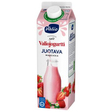 VALIO JOGURTTI JUOTAVA MANSIKKA LAKTON 950 ML