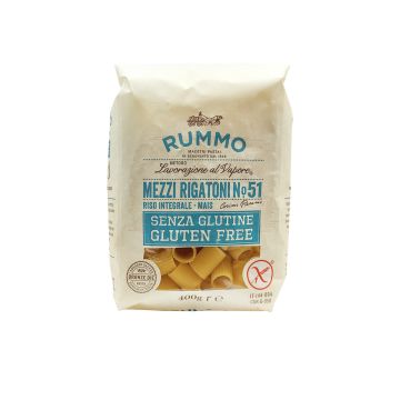 RUMMO GLUTEENITON MEZZI RIGATONI PASTA NO 51 400 G