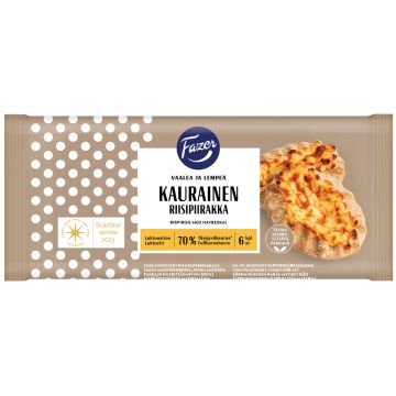 FAZER KAURAINEN RIISIPIIRAKKA 6KPL 420 G