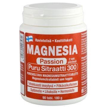 MAGNESIA PASSION PURU SITRAATTI 300 90 KPL