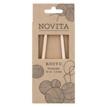 NOVITA KOIVU PYÖRÖPUIKKO 40 CM 5.0 MM