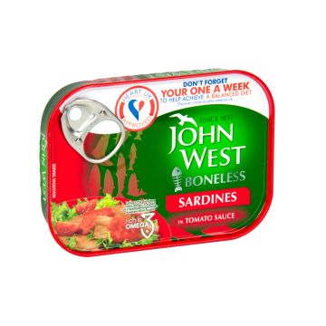 JOHN WEST SARDIINI (RUODOTON) TOMAATTIKASTIKEESSA 95 G