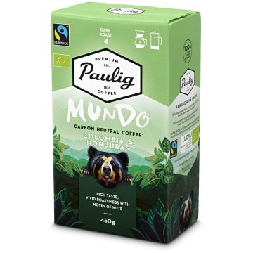 PAULIG MUNDO KOLUMBIA KAHVI SJ LUOMU 450 G