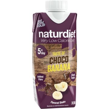 NATURDIET SHAKE SUKLAA-BANAANI 330 ML