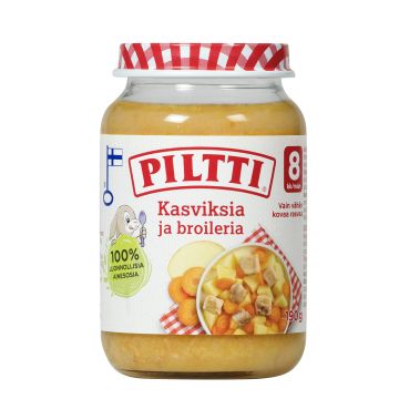 PILTTI KASVIKSIA JA BROILERIA 8KK 190 G