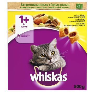 WHISKAS 1+ ADULT KANAA 800 G