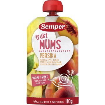 SEMPER FRUKTMUMS PERSIKKA 6KK 110 G