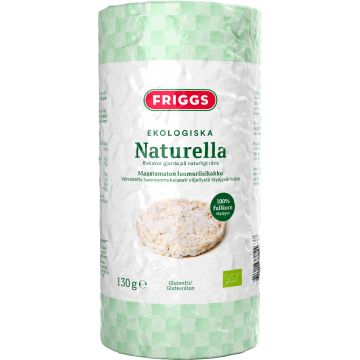 FRIGGS RIISIKAKKU SUOLATON LUOMU 130 G