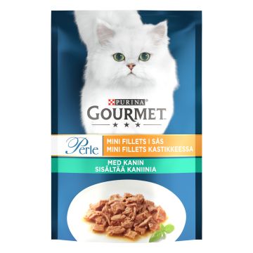 PURINA GOURMET PERLE ANNOSPUSSIT KANIINIA MINIFILLETS KASTIKKEE 85 G