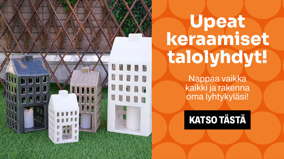 Upeat keraamiset talolyhdyt!