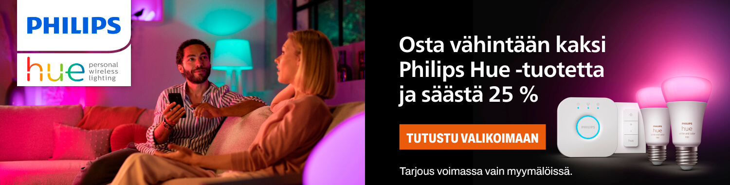 Philips Hue kampanja 1.3.-31.3.2025