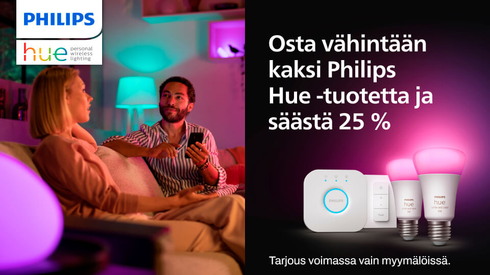 Philips Hue kampanja 1.3.-31.3.2025